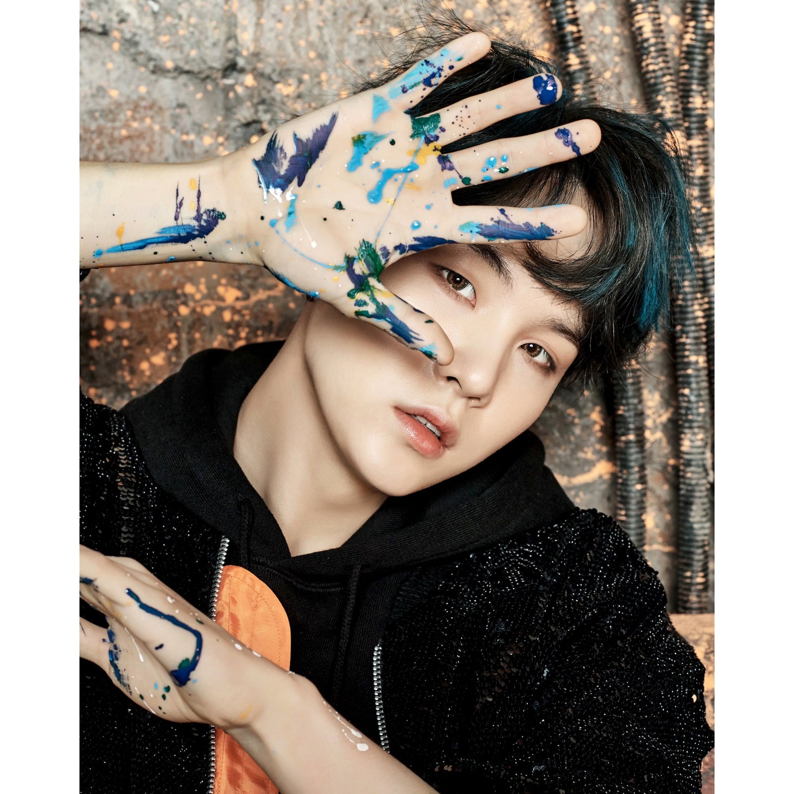 BTS Suga Handprint | Diamond Painting Design - Full Drill Diamond Art with 5d Square or Round Diamonds - AB Drills Available