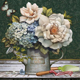 Butterfly and Flower Vase | Diamond Painting Design - Full Drill Diamond Art with 5d Square or Round Diamonds - AB Drills Available