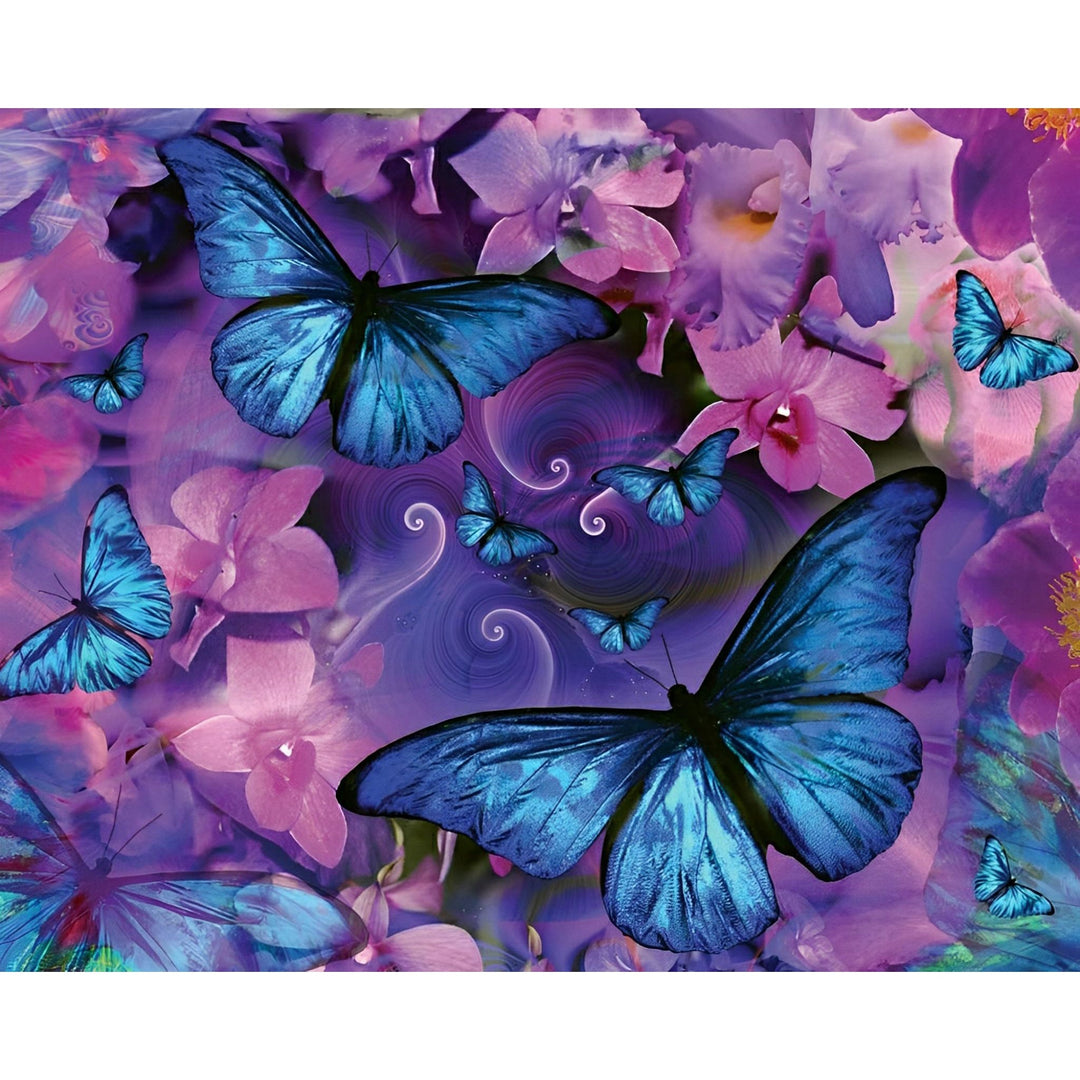 Blue Butterflies | Diamond Painting