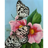 Two Butterflies | Diamond Painting Design - Full Drill Diamond Art with 5d Square or Round Diamonds - AB Drills Available