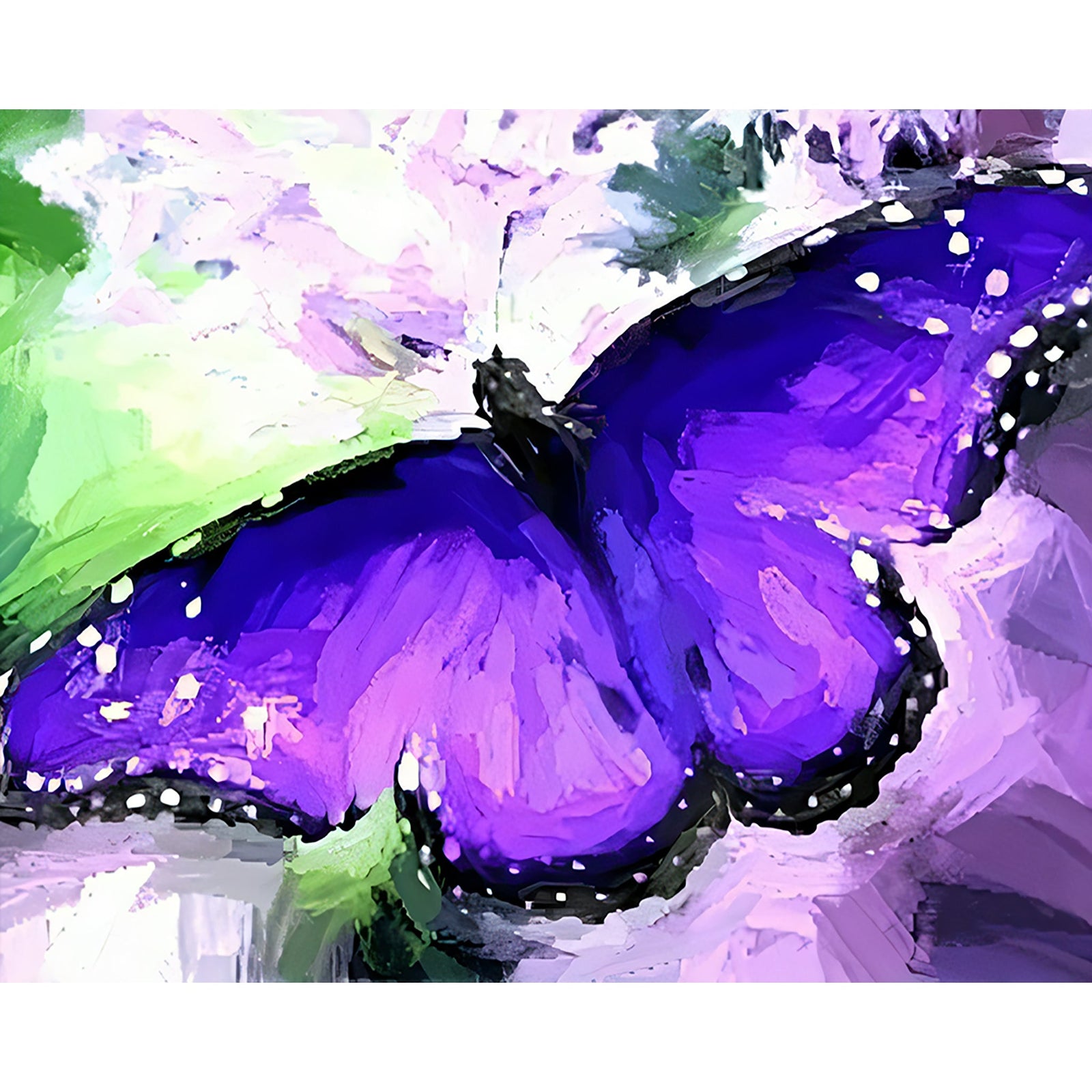 Purple Butterfly Dream | Diamond Painting Design - Full Drill Diamond Art with 5d Square or Round Diamonds - AB Drills Available