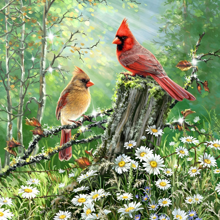 Beautiful Cardinal Bird | Diamond Painting