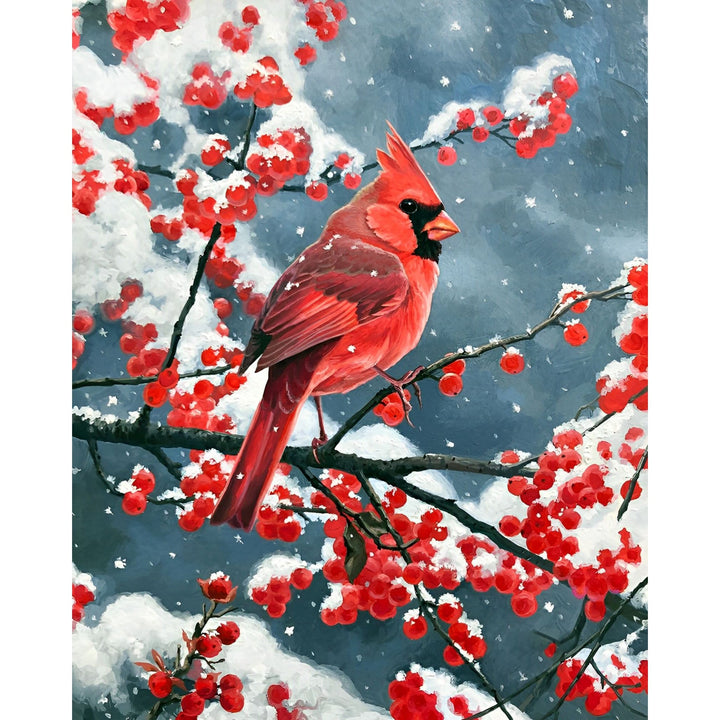 Winter Cardinal | Diamond Painting