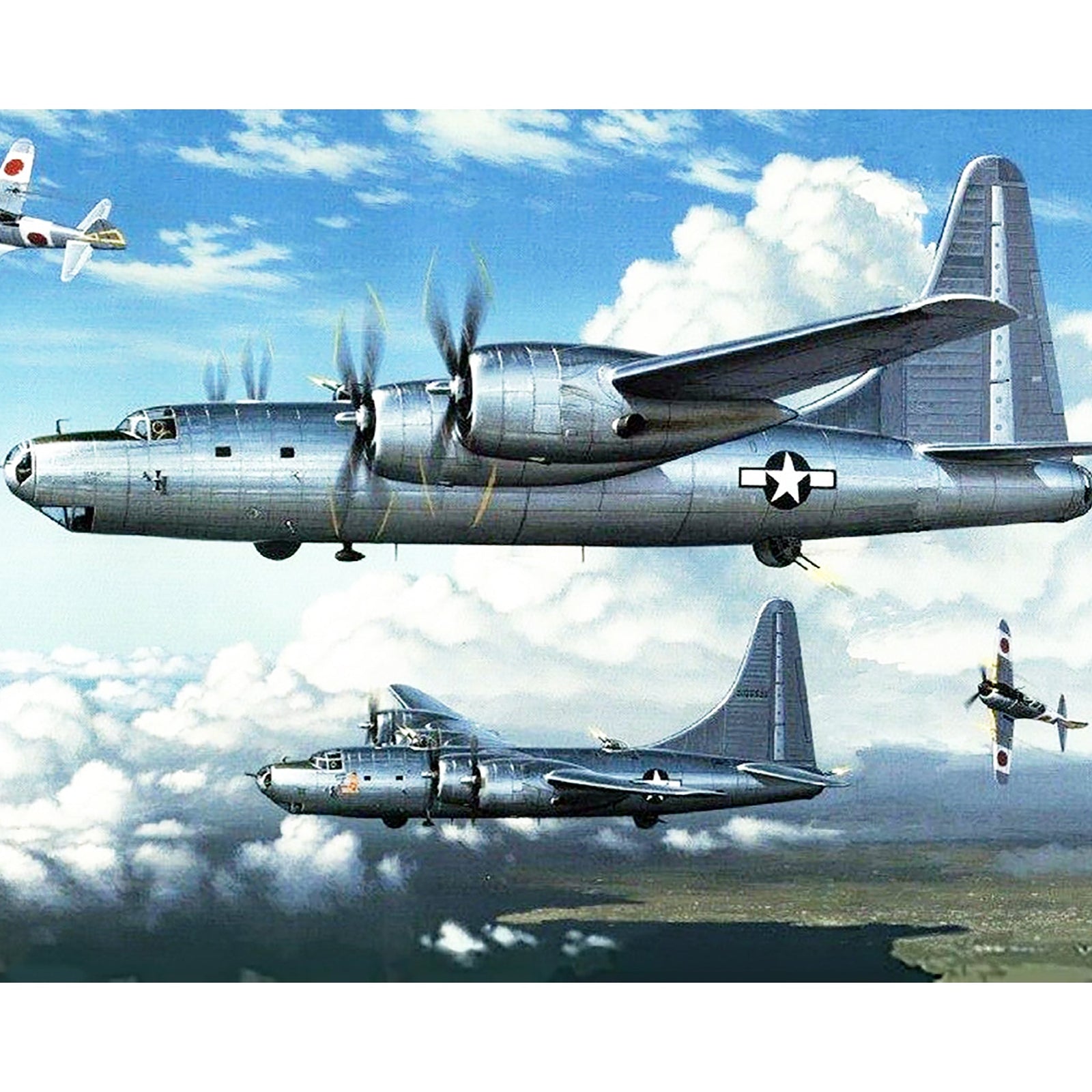 World War Ii Airplane | Diamond Painting Design - Full Drill Diamond Art with 5d Square or Round Diamonds - AB Drills Available