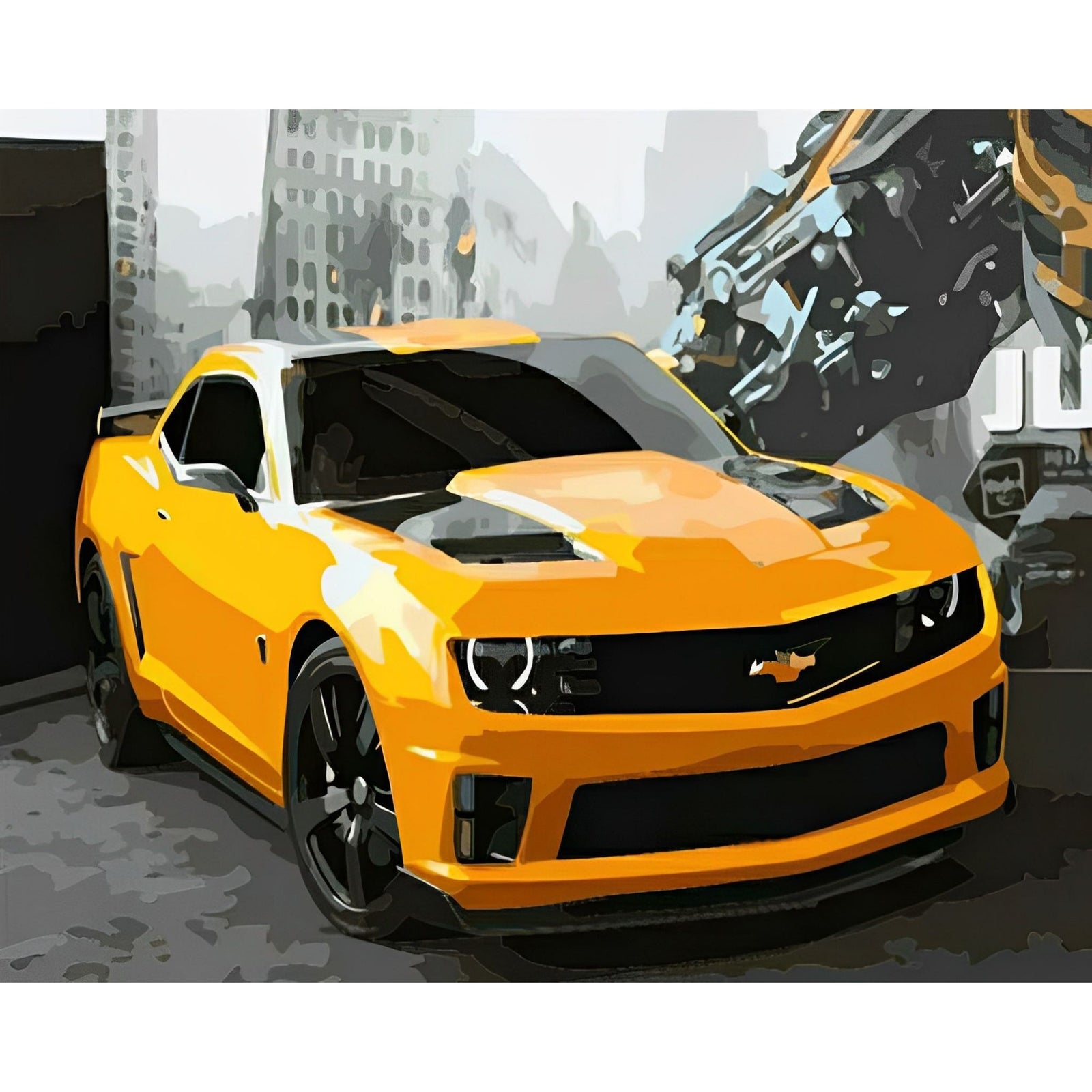 Chevrolet Camaro Bumblebee | Diamond Painting Design - Full Drill Diamond Art with 5d Square or Round Diamonds - AB Drills Available