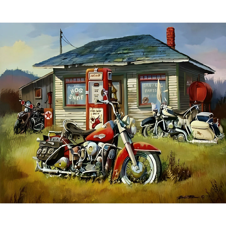 Harley Davidson Motorcycles | Diamond Painting