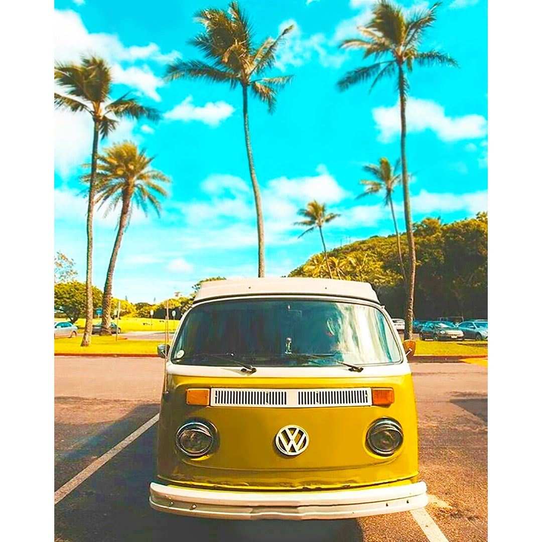 Yellow VW Old Car | Diamond Painting