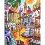 Cartoon Town | Diamond Painting Design - Full Drill Diamond Art with 5d Square or Round Diamonds - AB Drills Available