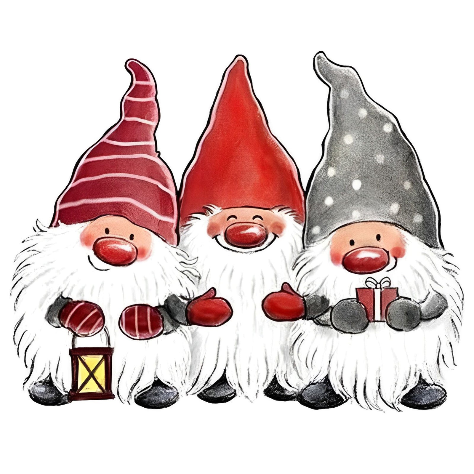 Cartoon Gnomes | Diamond Painting Design - Full Drill Diamond Art with 5d Square or Round Diamonds - AB Drills Available