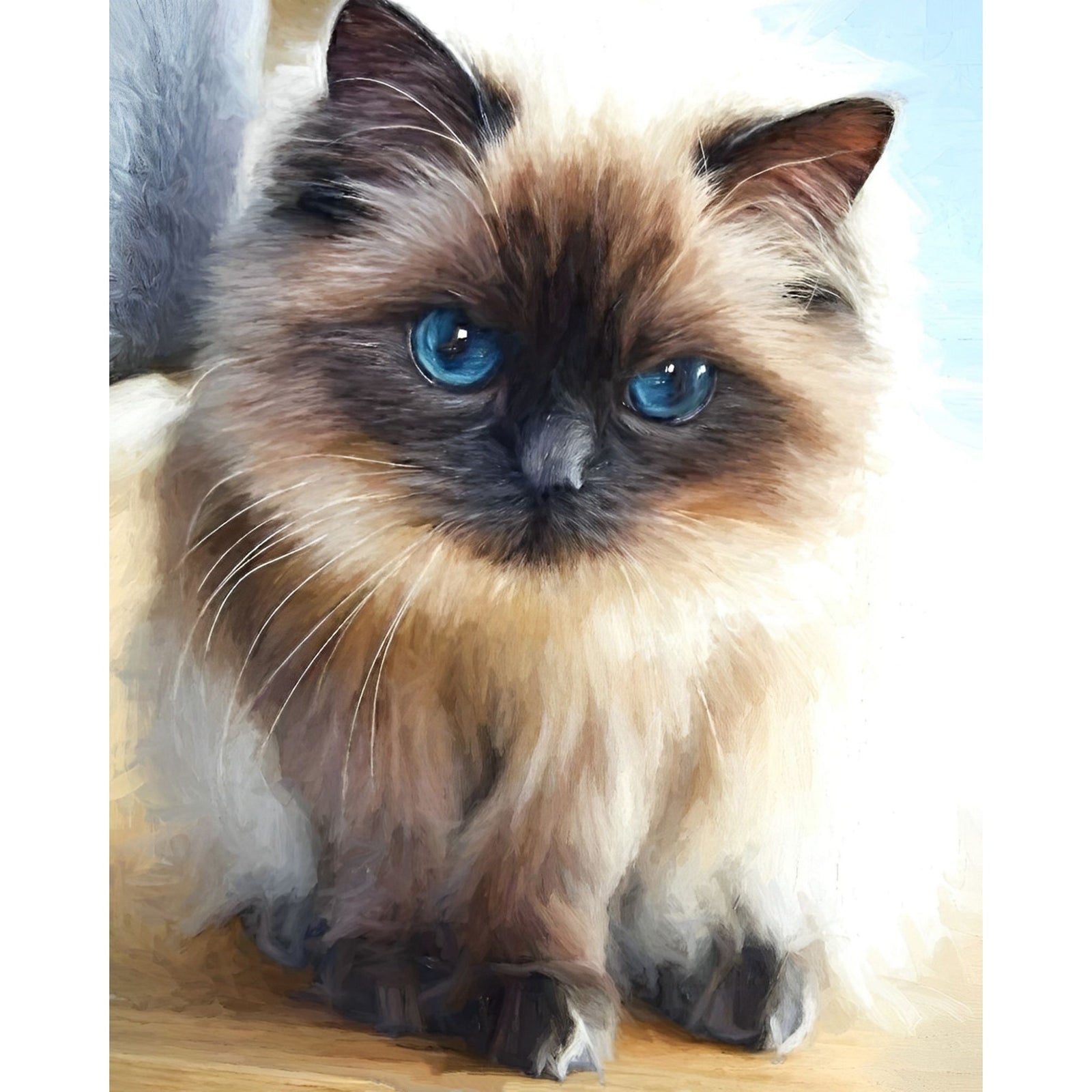 Himalayan Cat | Diamond Painting Design - Full Drill Diamond Art with 5d Square or Round Diamonds - AB Drills Available