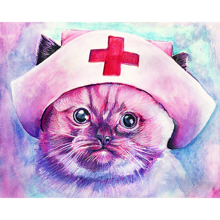 Nurse Kitty | Diamond Painting