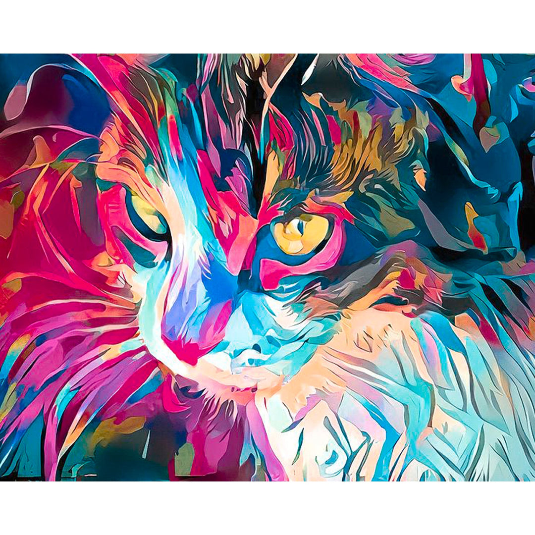Kitty Abstract | Diamond Painting