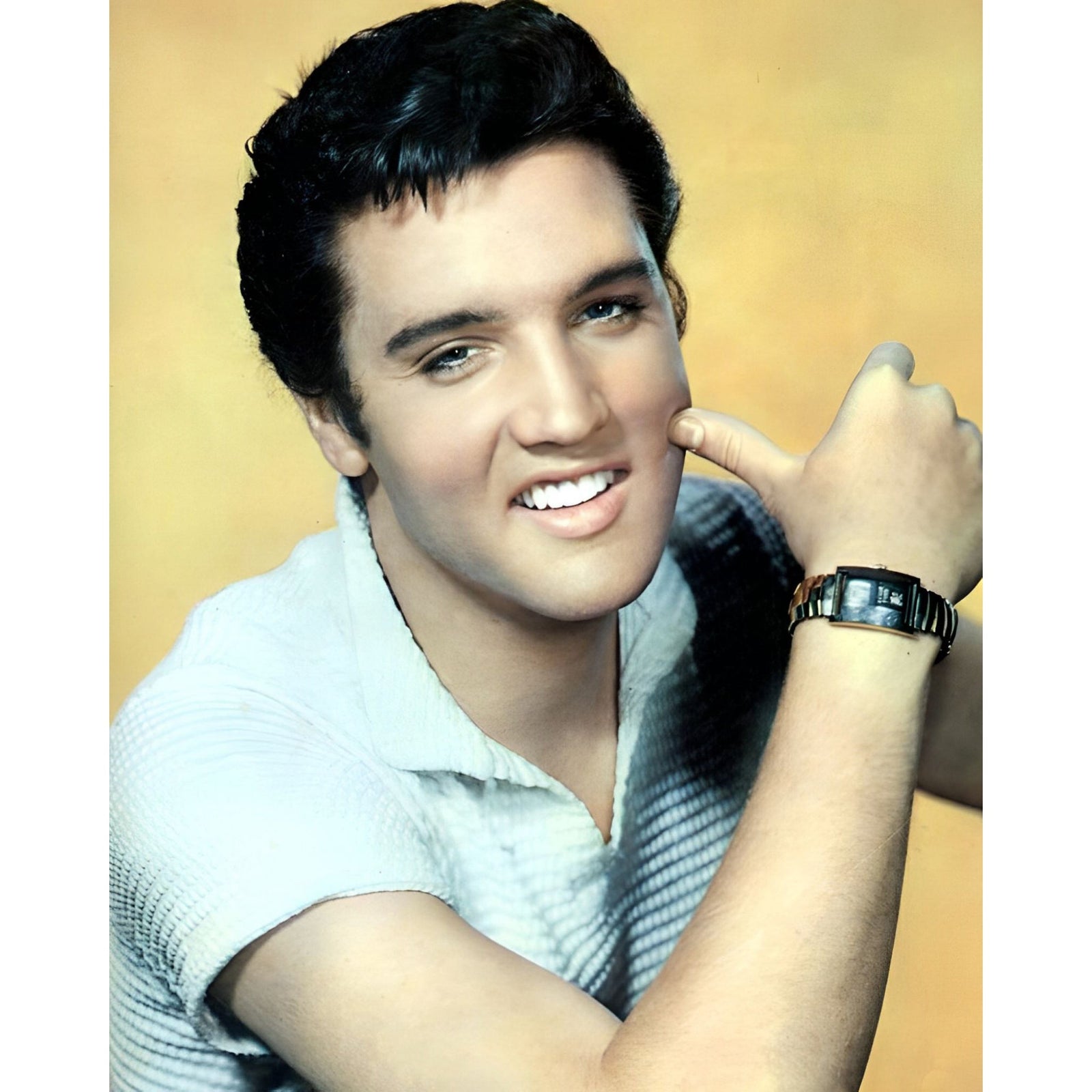 Elvis Presley Smile | Diamond Painting Design - Full Drill Diamond Art with 5d Square or Round Diamonds - AB Drills Available