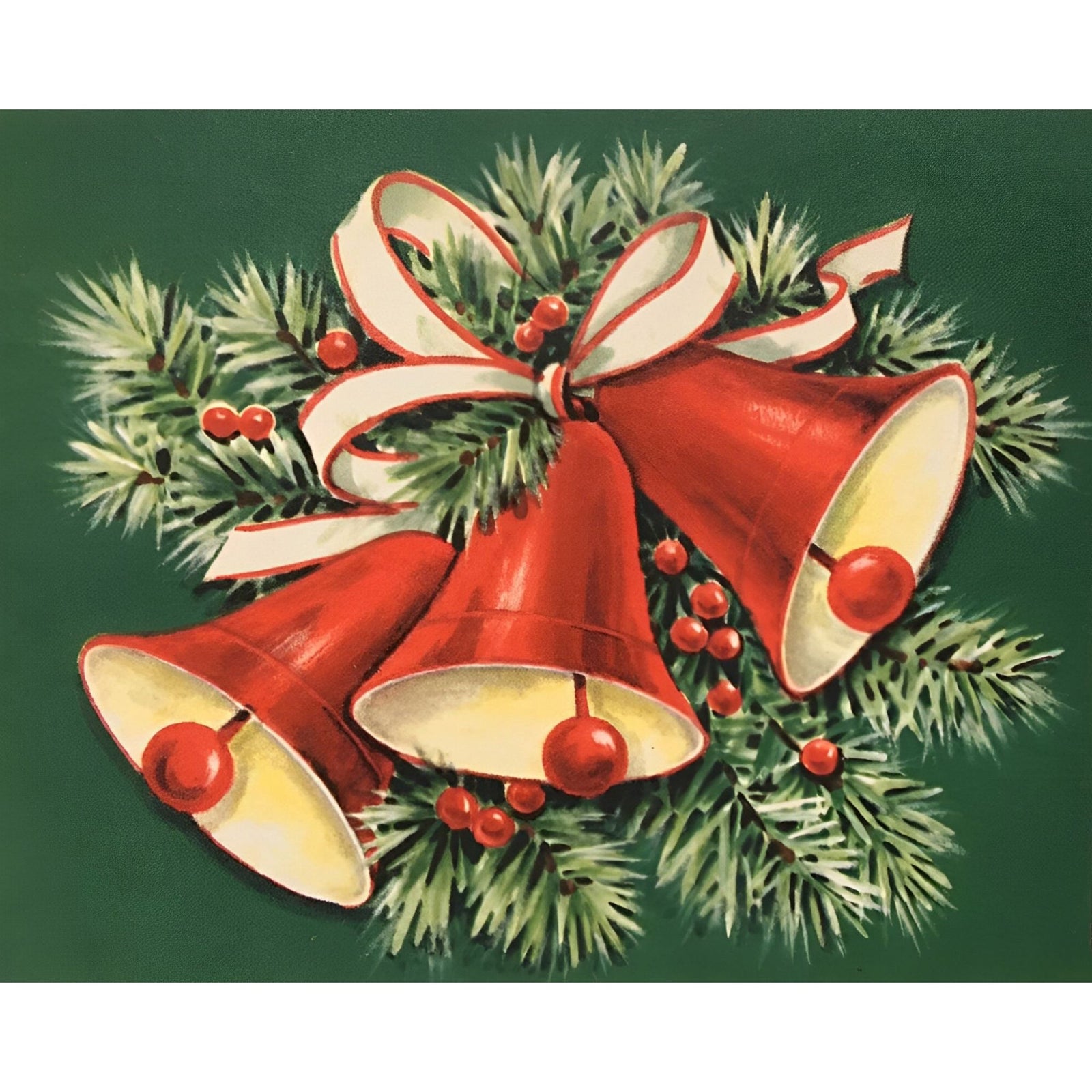 Christmas Bells of Joy | Diamond Painting Design - Full Drill Diamond Art with 5d Square or Round Diamonds - AB Drills Available