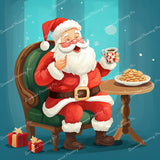 Santa's Snack | Diamond Painting Design - Full Drill Diamond Art with 5d Square or Round Diamonds - AB Drills Available