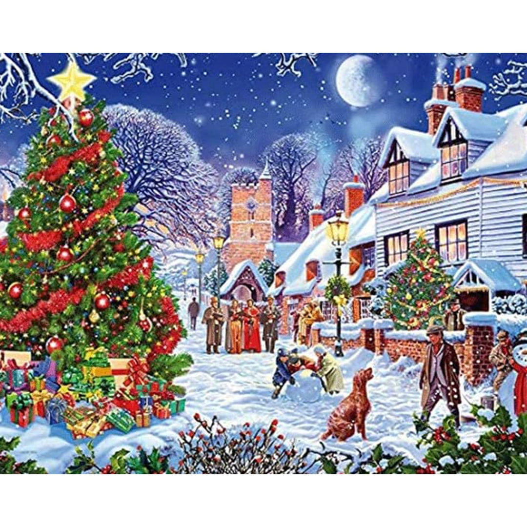 Christmas in the Town | Diamond Painting