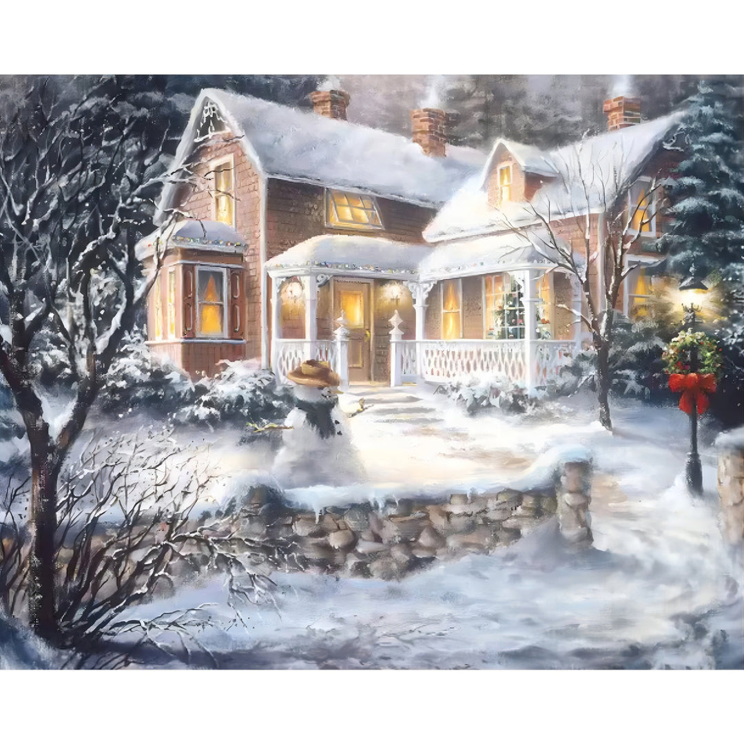 Christmas Snow Scenic | Diamond Painting