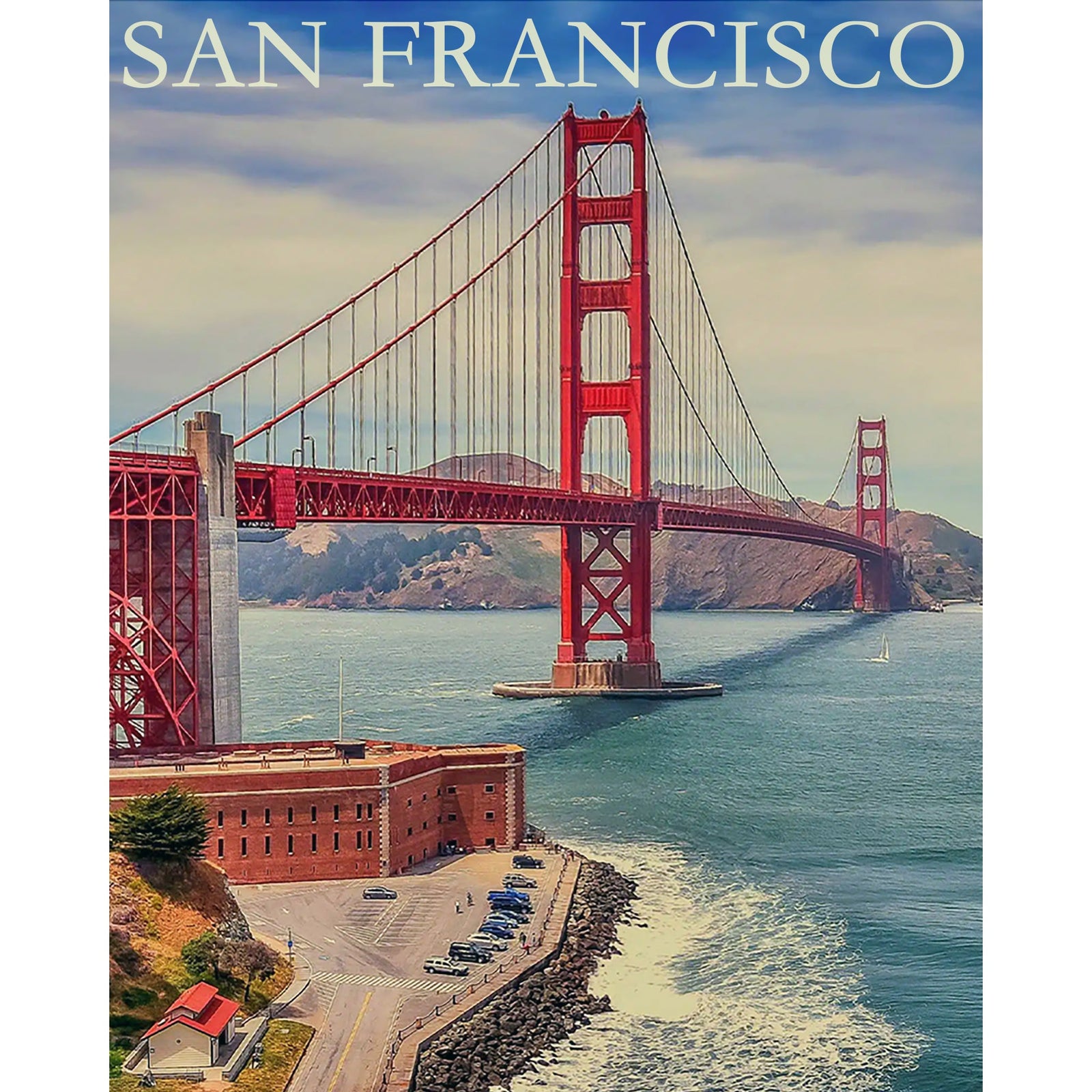 San Francisco Travel | Diamond Painting Design - Full Drill Diamond Art with 5d Square or Round Diamonds - AB Drills Available