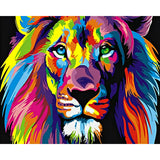 Colorful Lions | Diamond Painting Design - Full Drill Diamond Art with 5d Square or Round Diamonds - AB Drills Available