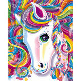Rainbow Pony | Diamond Painting Design - Full Drill Diamond Art with 5d Square or Round Diamonds - AB Drills Available