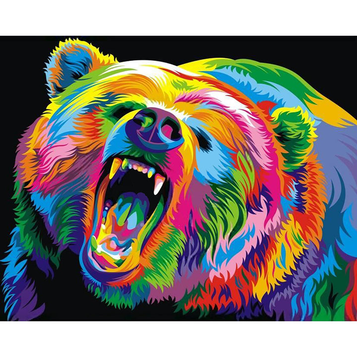 Neon Bear | Diamond Painting