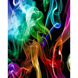 Colorful Light Smoke | Diamond Painting Design - Full Drill Diamond Art with 5d Square or Round Diamonds - AB Drills Available