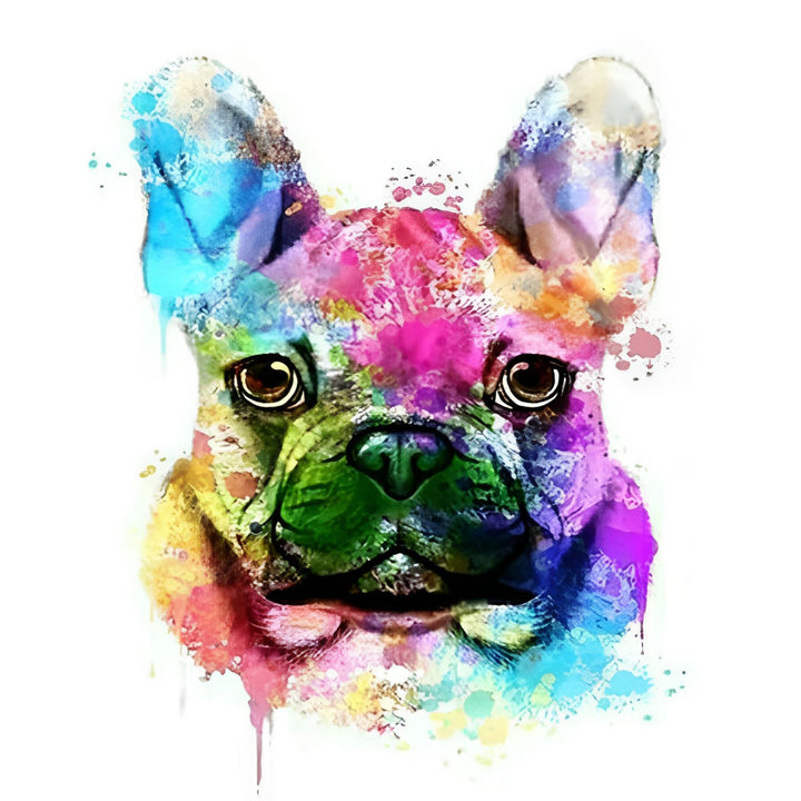 Colorful French Bulldog | Diamond Painting