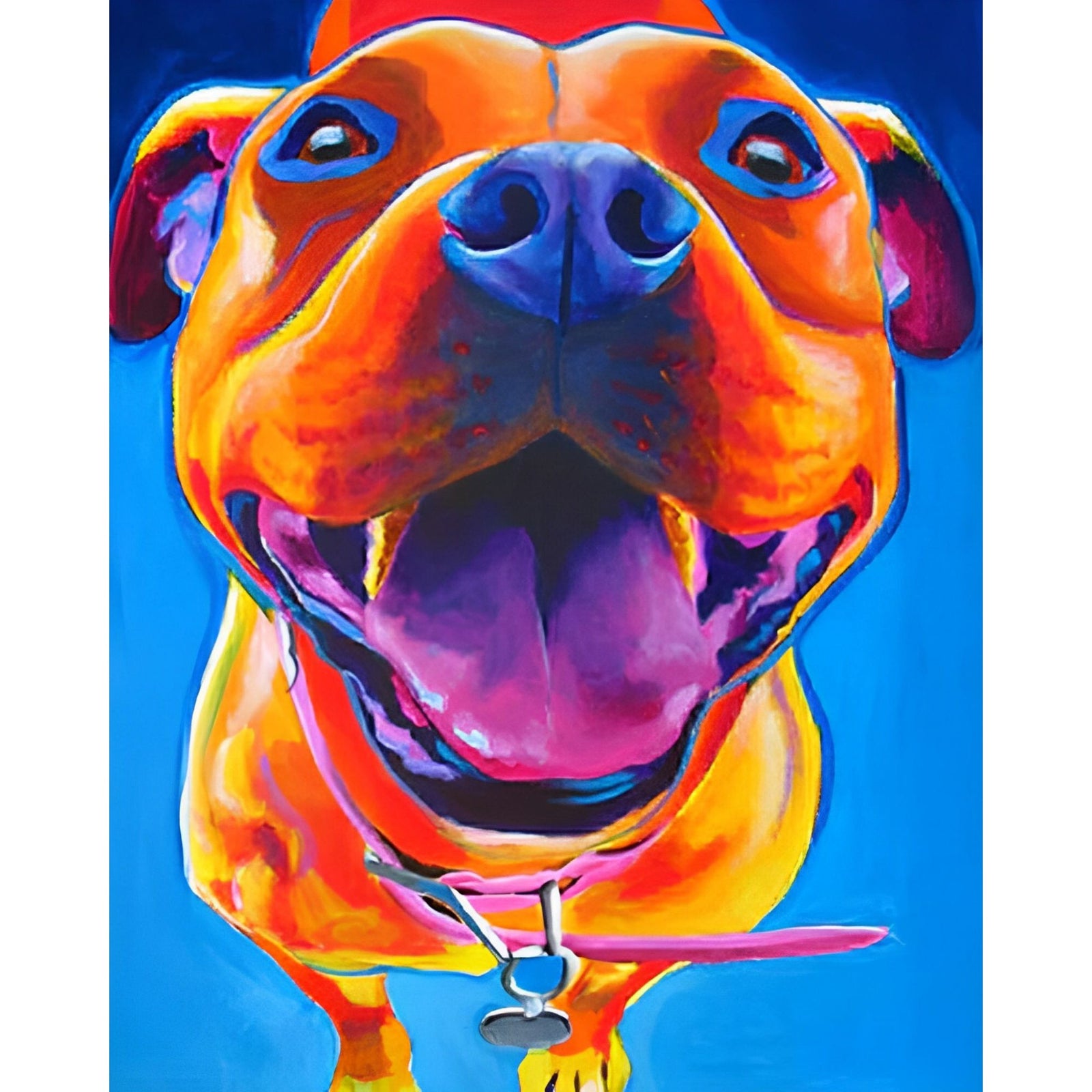Adorable Dog Colors | Diamond Painting Design - Full Drill Diamond Art with 5d Square or Round Diamonds - AB Drills Available