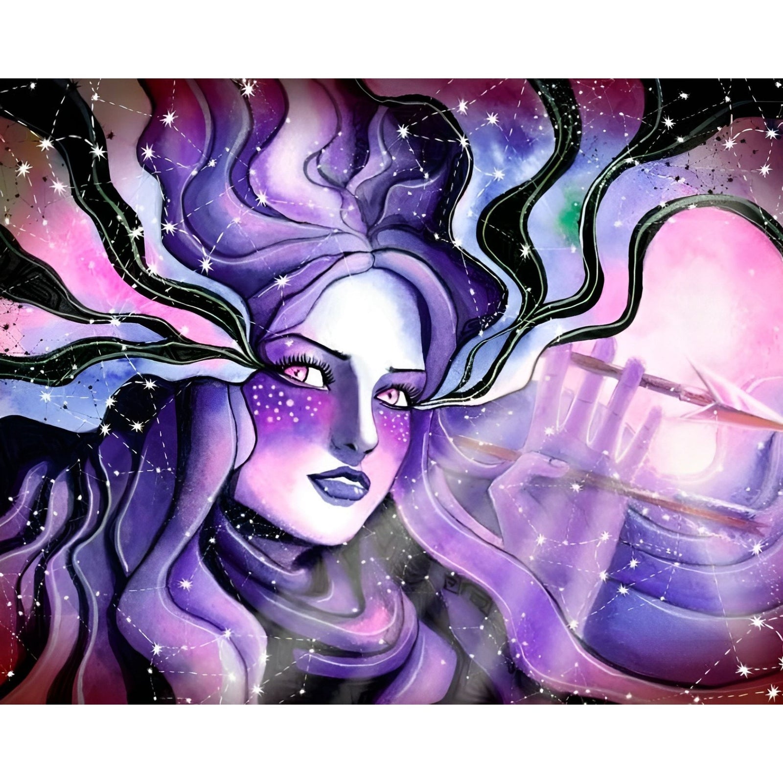 Sagittarius Goddess | Diamond Painting Design - Full Drill Diamond Art with 5d Square or Round Diamonds - AB Drills Available