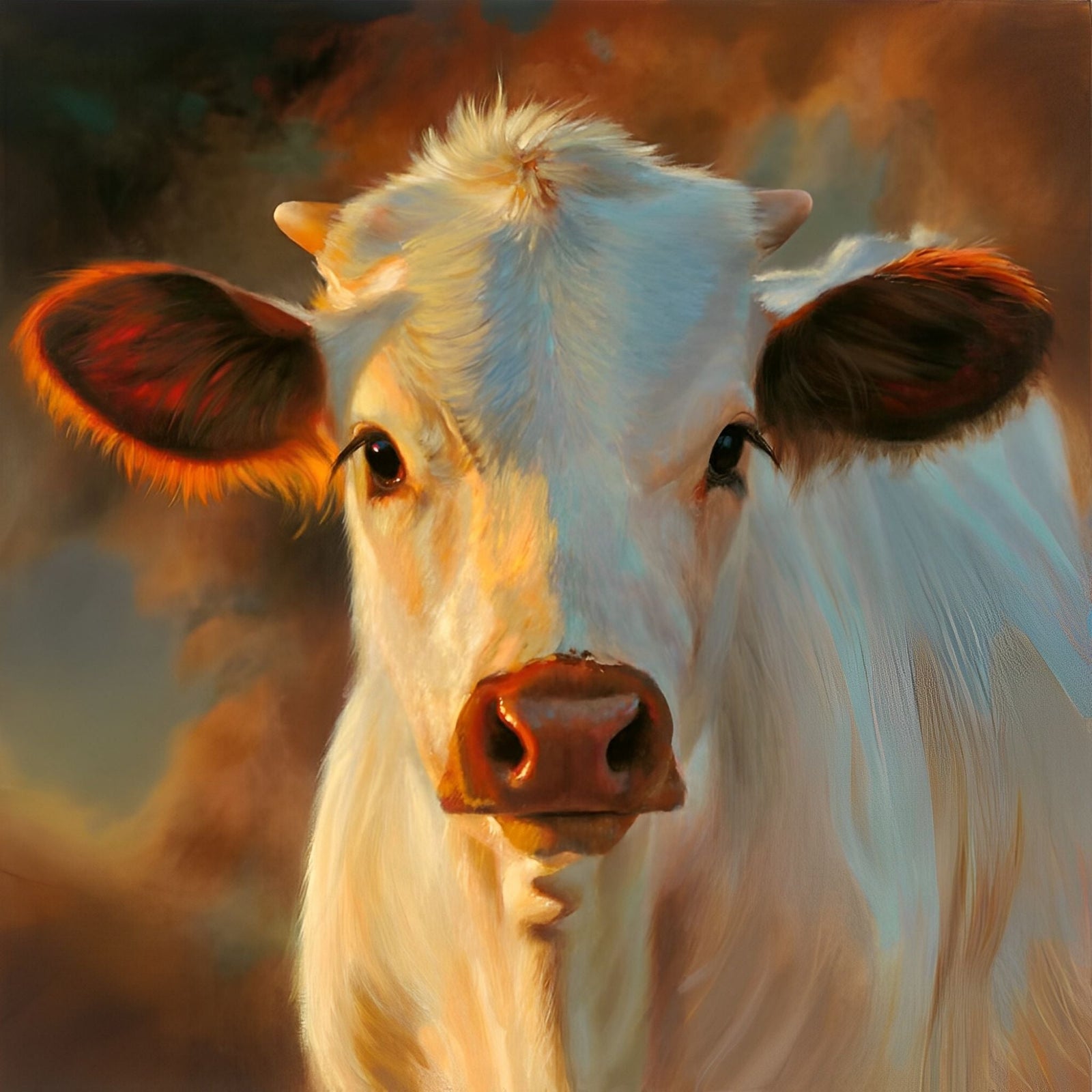 Chianina Cow | Diamond Painting Design - Full Drill Diamond Art with 5d Square or Round Diamonds - AB Drills Available