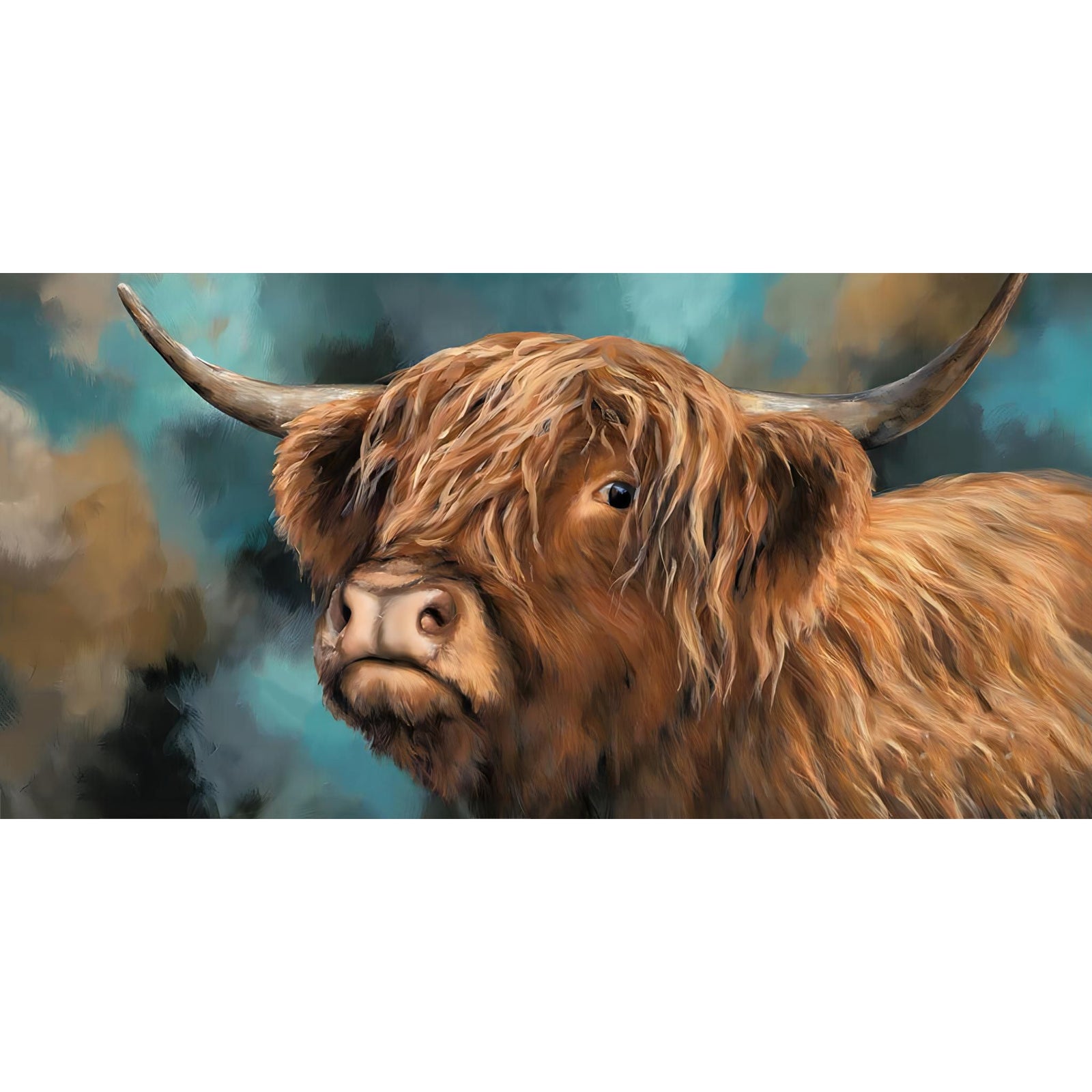 Highland Cow Charm | Diamond Painting Design - Full Drill Diamond Art with 5d Square or Round Diamonds - AB Drills Available