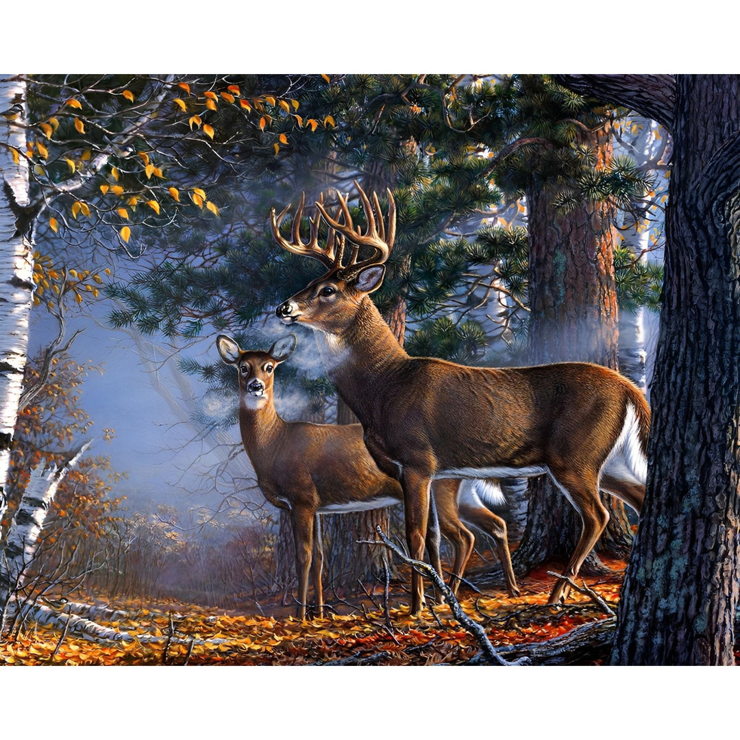 Deer in Autumn Forest | Diamond Painting