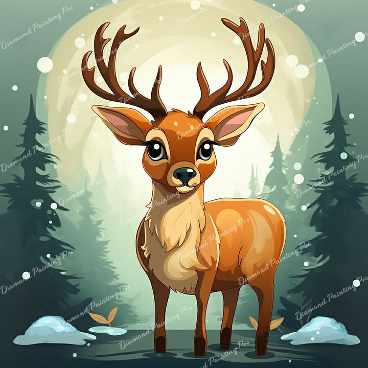 Playful Deer Pal | Diamond Painting