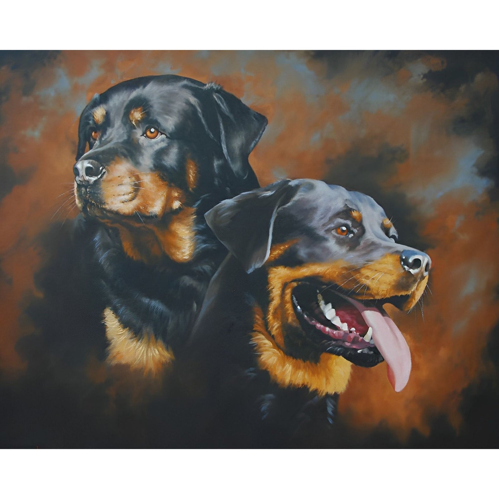 Rottweiler | Diamond Painting Design - Full Drill Diamond Art with 5d Square or Round Diamonds - AB Drills Available