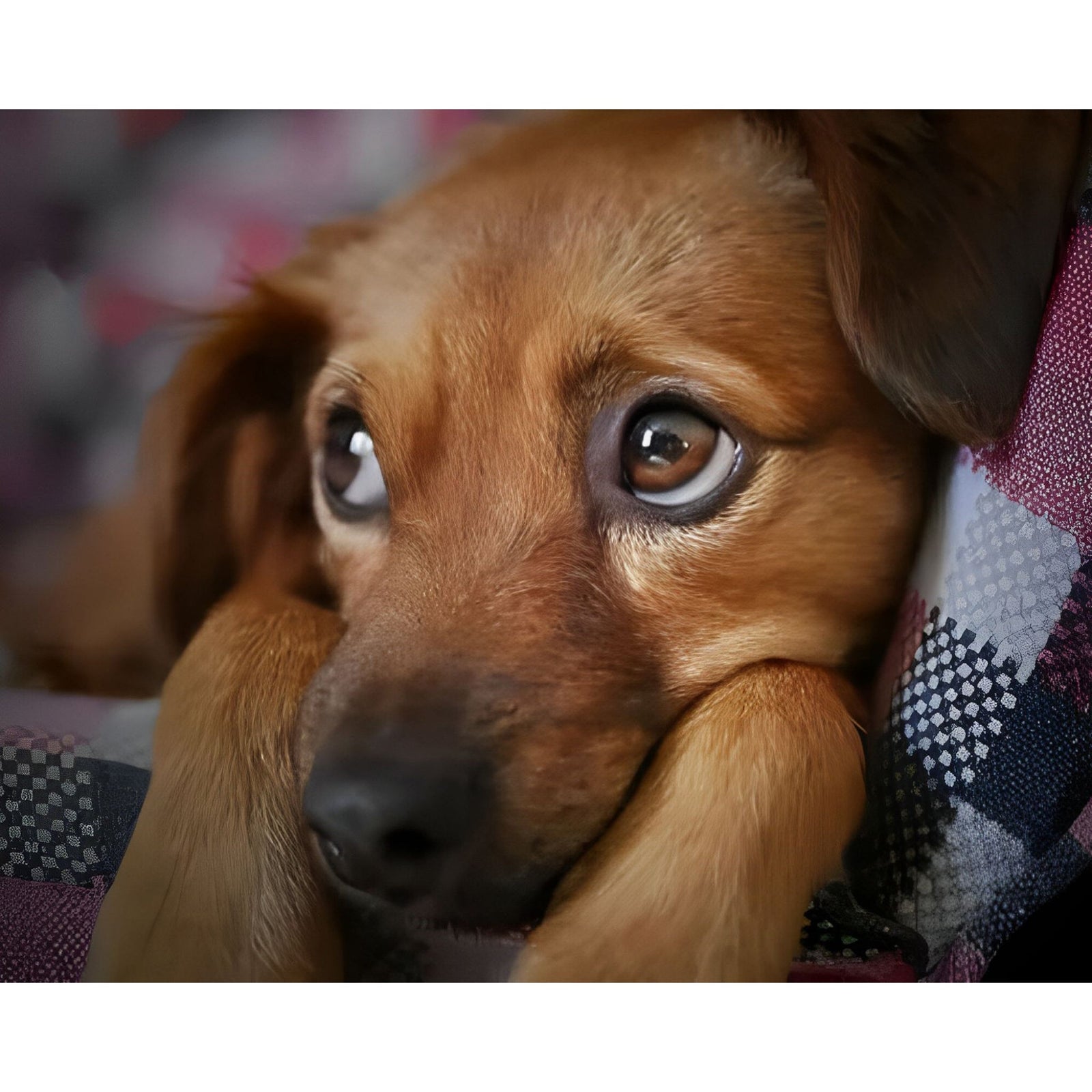 Puppy Dog Eyes | Diamond Painting Design - Full Drill Diamond Art with 5d Square or Round Diamonds - AB Drills Available