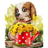 Sweet Digby | Diamond Painting Design - Full Drill Diamond Art with 5d Square or Round Diamonds - AB Drills Available