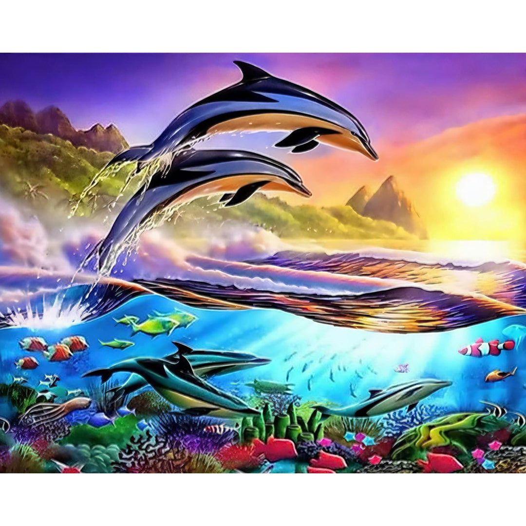 Two Dolphins | Diamond Painting