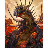 Bahamut Dragon | Diamond Painting Design - Full Drill Diamond Art with 5d Square or Round Diamonds - AB Drills Available