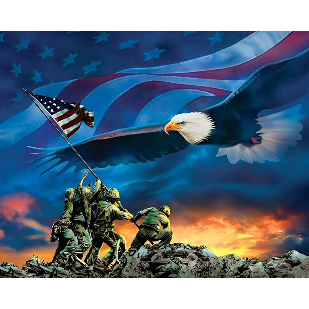 American Eagle Flag | Diamond Painting