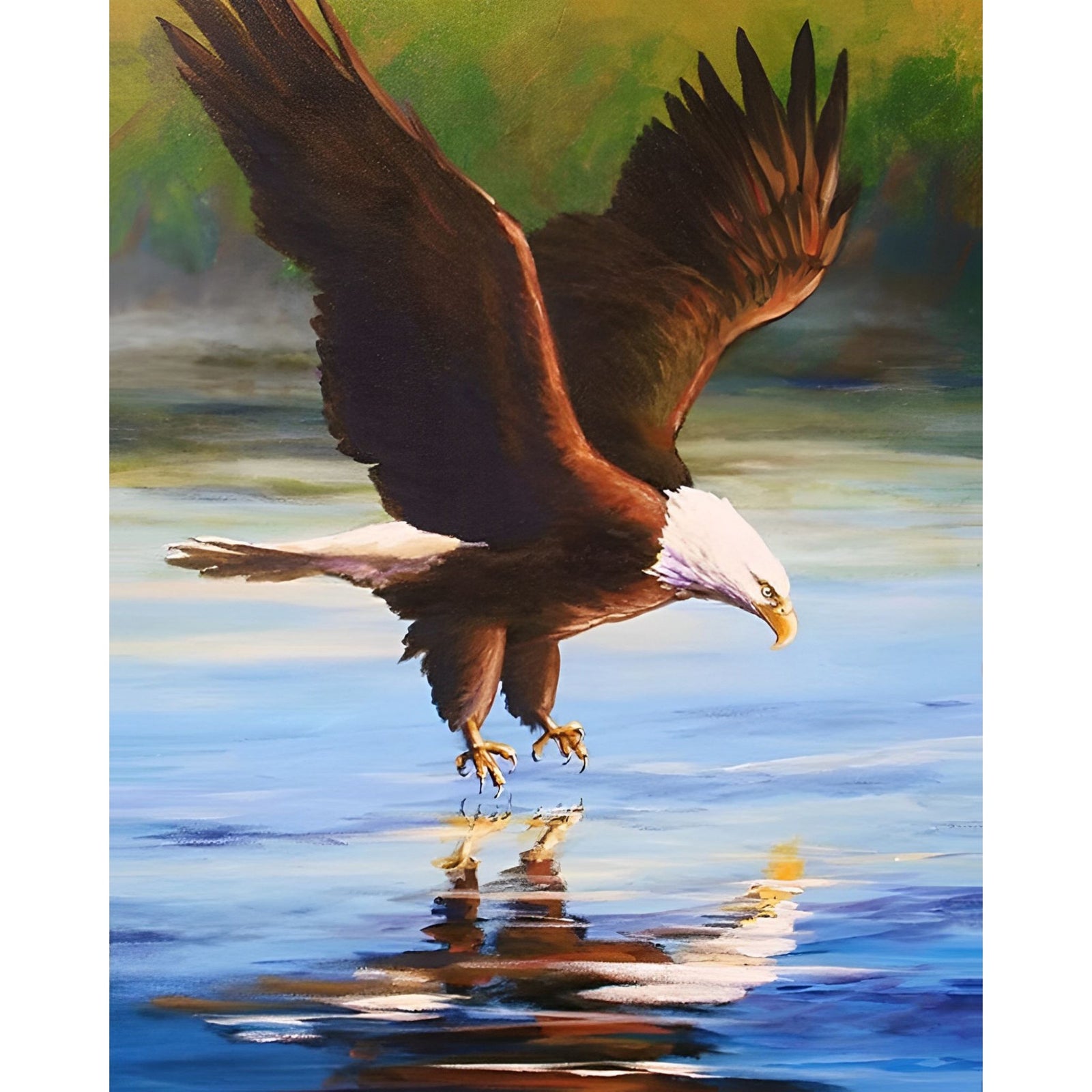 Bald Eagle | Diamond Painting Design - Full Drill Diamond Art with 5d Square or Round Diamonds - AB Drills Available