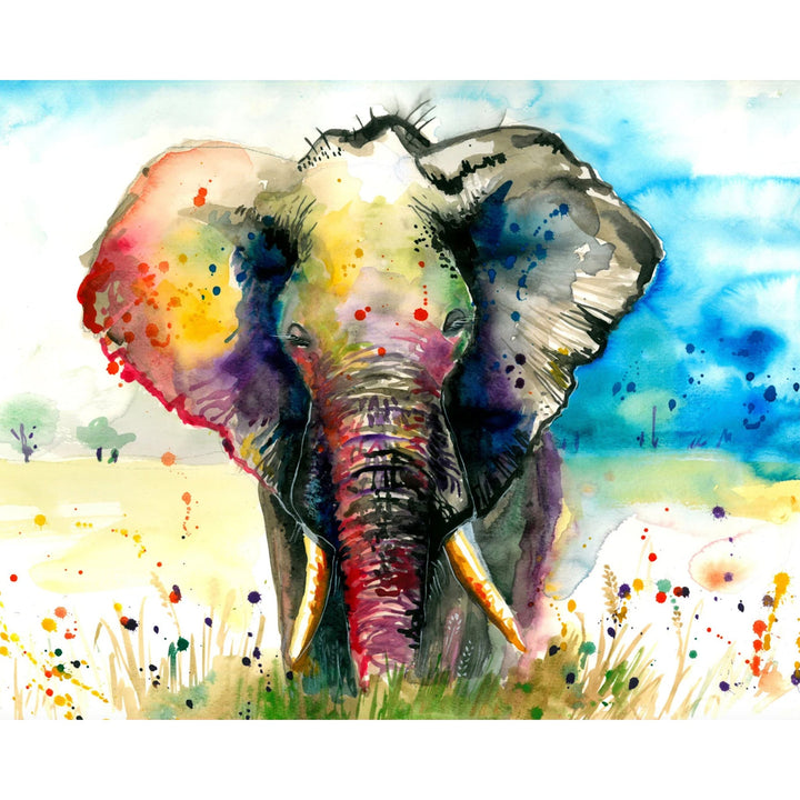 The Rainbow Elephant | Diamond Painting