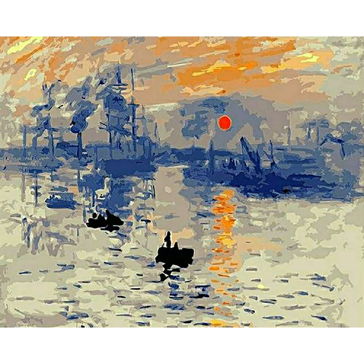Impression Sunrise - Claude Monet | Diamond Painting