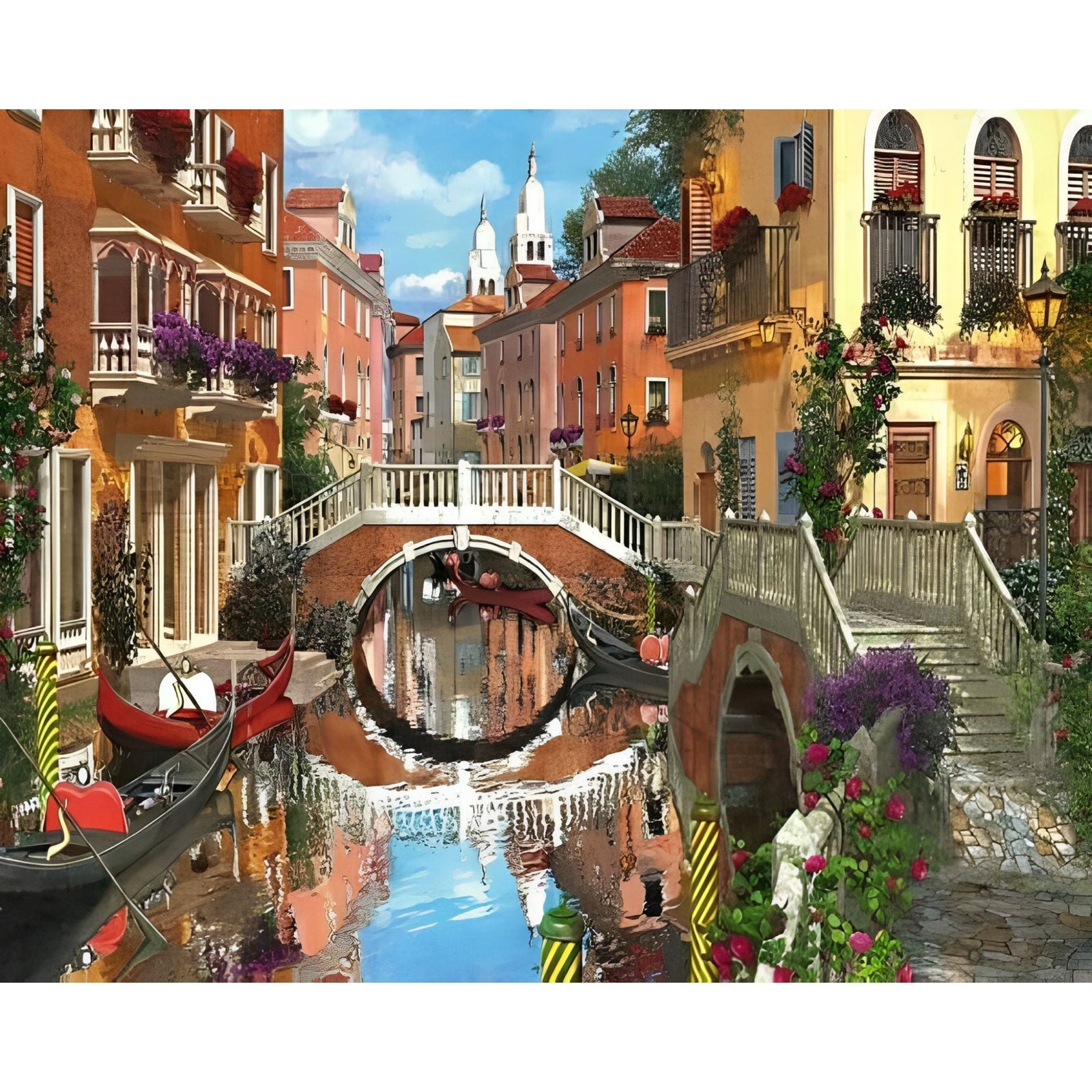 Venice Gondola | Diamond Painting Design - Full Drill Diamond Art with 5d Square or Round Diamonds - AB Drills Available