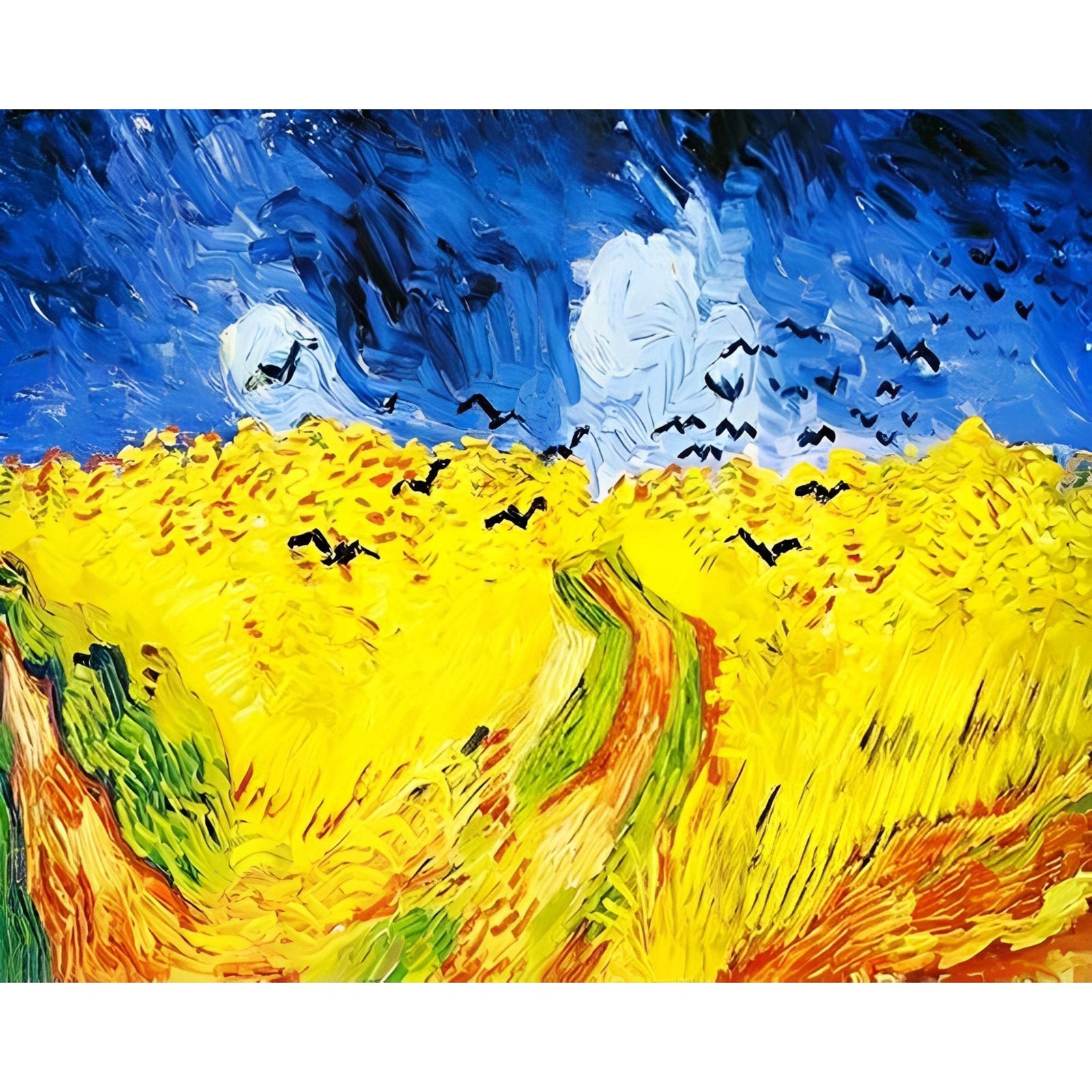 Wheatfield with Crows | Diamond Painting Design - Full Drill Diamond Art with 5d Square or Round Diamonds - AB Drills Available