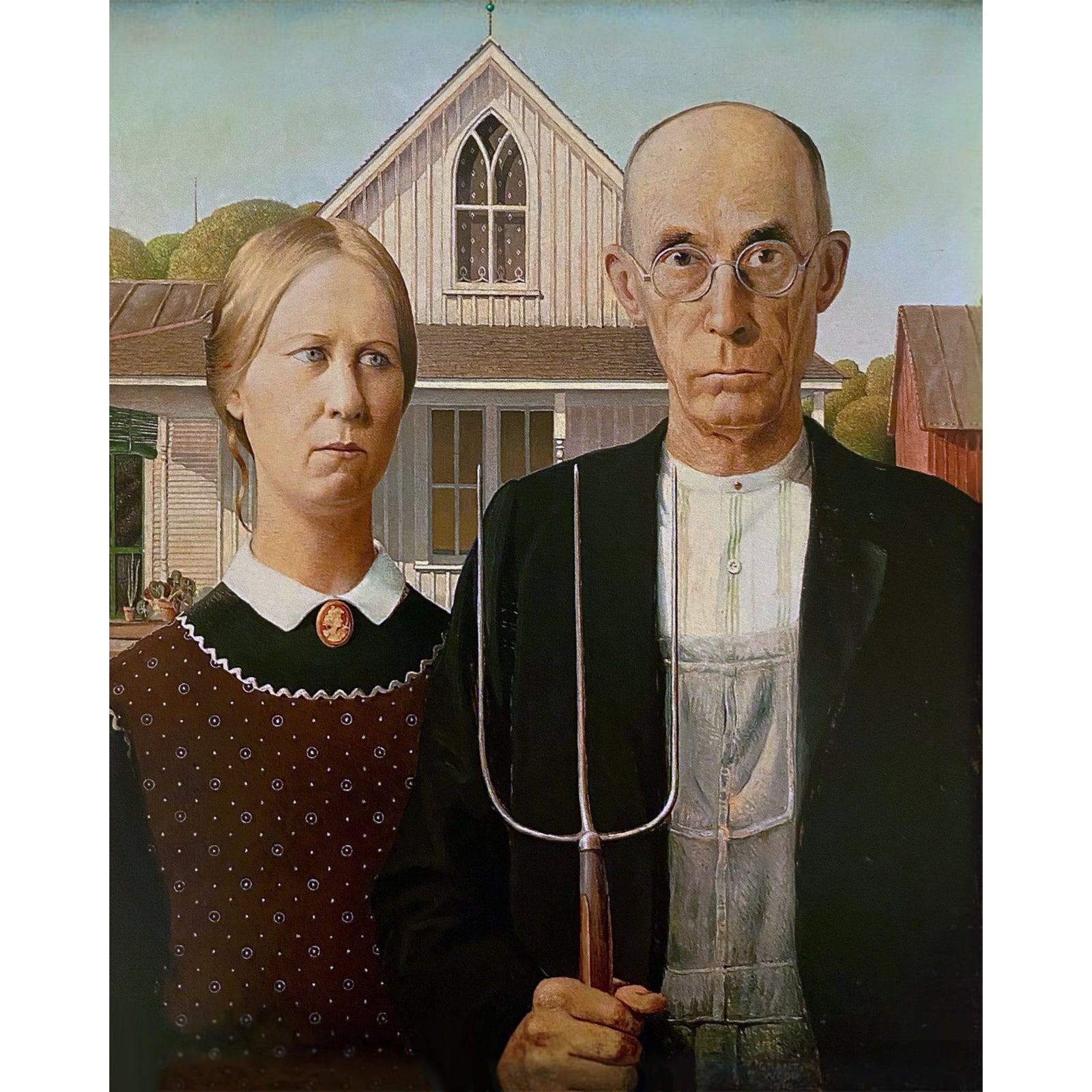 American Gothic | Diamond Painting Design - Full Drill Diamond Art with 5d Square or Round Diamonds - AB Drills Available