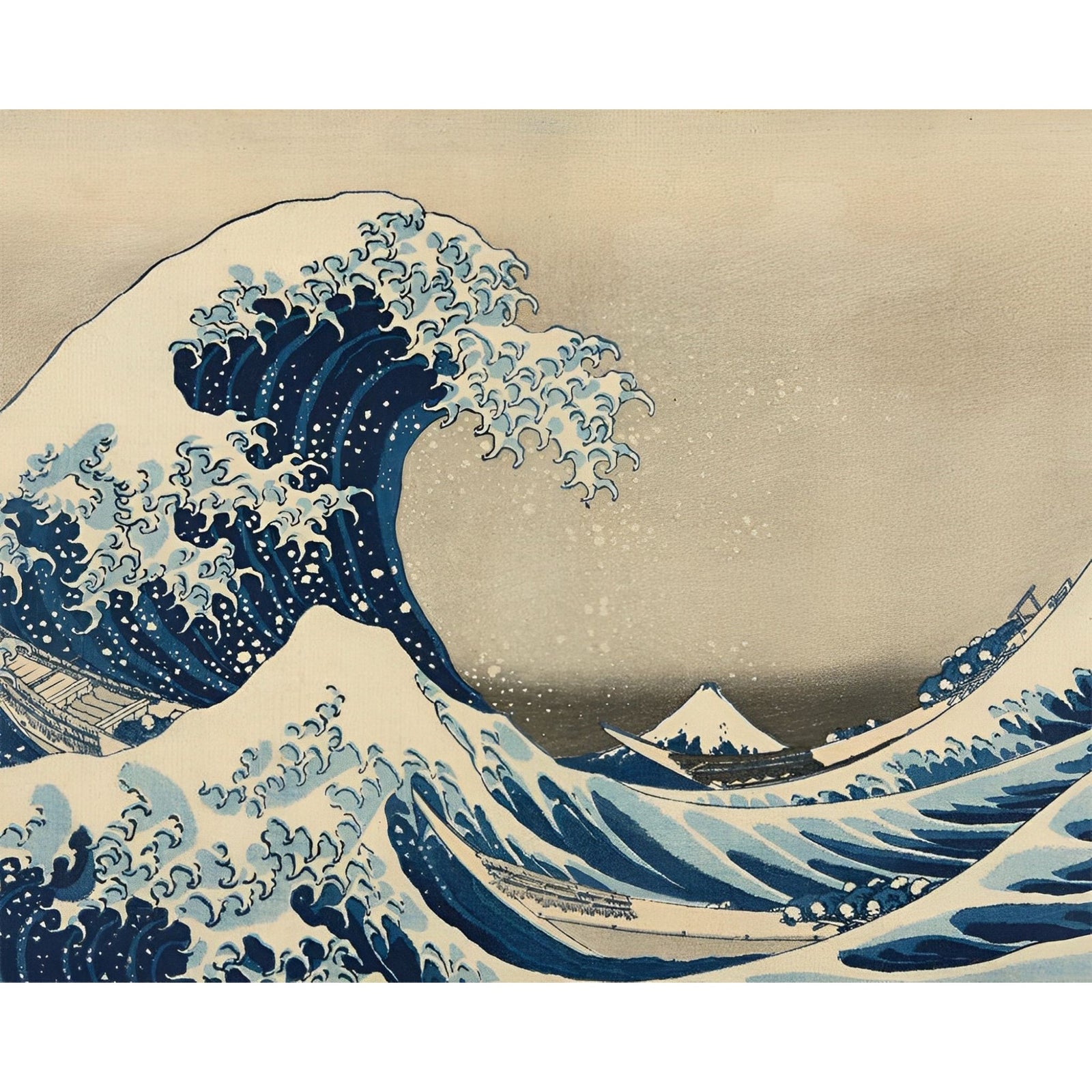 Under the Wave off Kanagawa | Diamond Painting Design - Full Drill Diamond Art with 5d Square or Round Diamonds - AB Drills Available