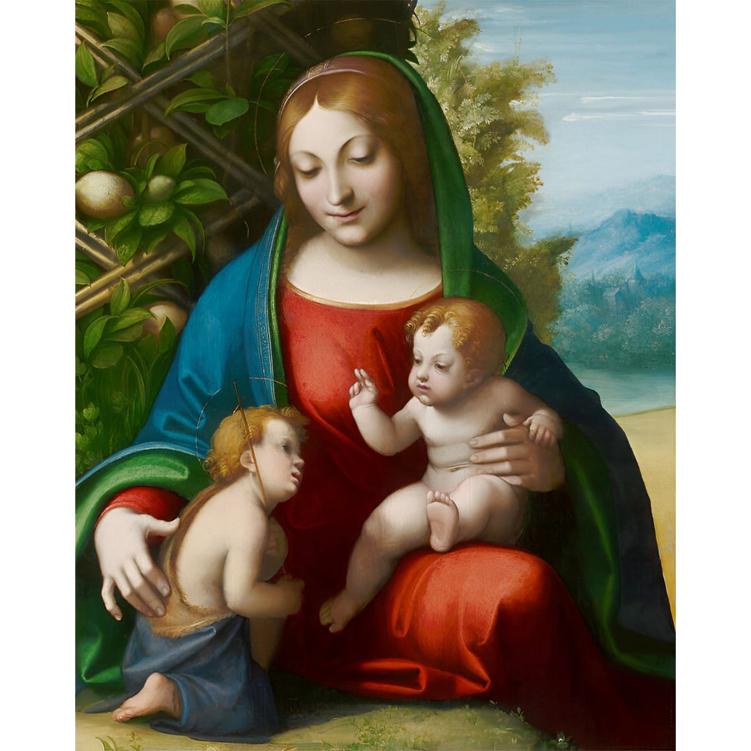 Virgin and Child with the Young Saint John the Baptist | Diamond Painting