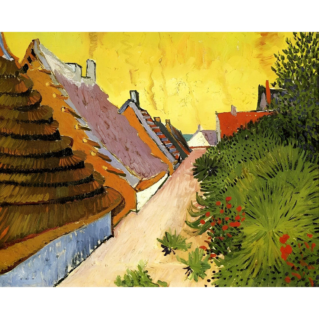 Farmhouses in Saintes Maries - Vincent Van Gogh | Diamond Painting