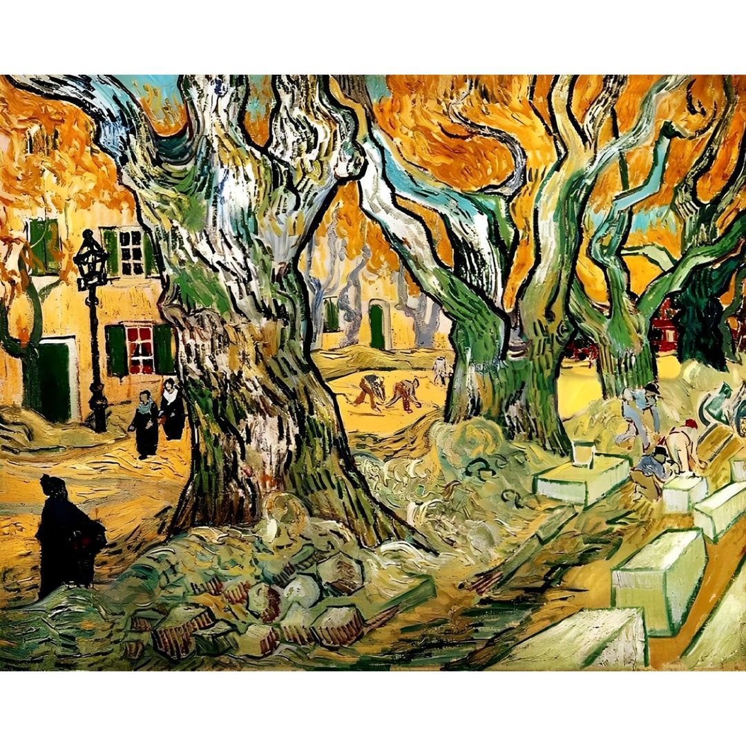 Road Works at Saint Remy - Vincent van Gogh | Diamond Painting