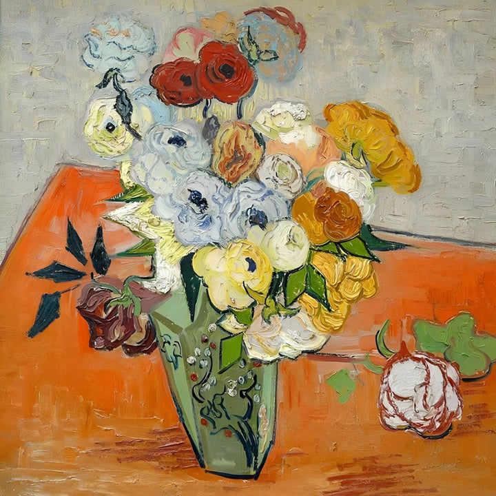 Roses and Anemones-Vincent van Gogh | Diamond Painting